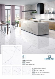 Fournisseur d'or brun Carrelage de sol vitré élégant en porcelaine à haute brillance 60x60/60x120 Carrelage de brique réfractaire en porcelaine de style classique moderne - Product Image 4