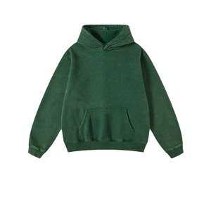 Haute qualité pierre acide lavage sweat à capuche zippé en détresse sunfaded soleil fané hommes personnalisé pull éponge français Double fermeture éclair sweats à capuche - Product Image 6