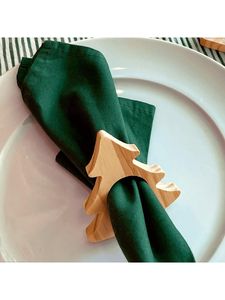 Anneau de serviette en bois de style artisanal fabriqué par un fabricant fiable pour les accessoires de salle à manger design, mettant en valeur l'art du bois - Product Image 2