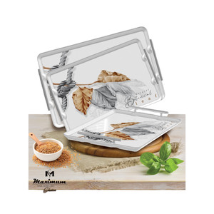 Plateau de fruits rectangle délicat de luxe plateau de mélamine 4 pièces personnalisable avec poignées en aluminium rectangle prix de gros bas - Product Image 4