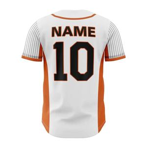 Produits tendances Nouveautés Maillot de baseball en promotion Maillot de baseball pour hommes et femmes avec nom d'équipe personnalisé - Product Image 3