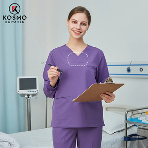 Uniformes Médicos de Moda Unisex para Hombre y Mujer, Conjunto de Uniformes de Enfermería, Lavable, Antiarrugas - Product Image 2