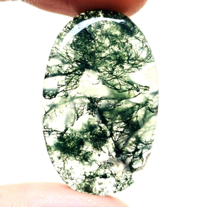 Cabujones sueltos de piedras preciosas de ágata de musgo Natural de Grado Superior formas mixtas pulidas 20-30mm para la fabricación de joyas - Product Image 1