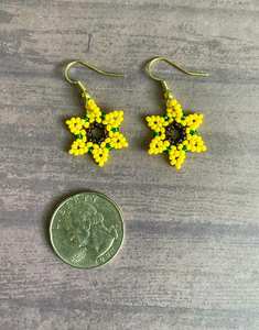 Modern Glass <b>Beads</b> & Resin Earrings with Turquoise Design and Cascading <b>Fringe</b> Unique Jewelry Gift From MS Handicraft - Product Image 1