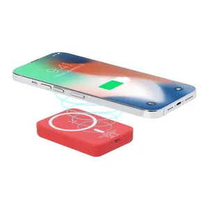 Power Bank Magnetico Wireless Lidan, Gadget Promozionali Personalizzati - Product Image 2