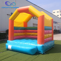 Château gonflable miniature à vendre, couleurs vives avec zone de rebond, prix bas, approvisionnement direct, structure de jeu compacte pour enfants