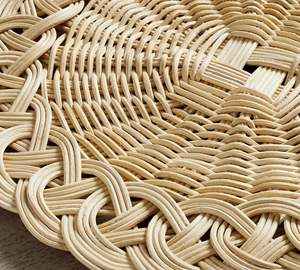 Elegant คุณภาพสูงหวายแผ่นชาร์จทอหวาย Placemat สําหรับโต๊ะรับประทานอาหารงานแต่งงานร้านอาหารความร้อน - Product Image 3