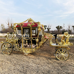 Alta calidad bajo precio al por mayor Royal Carriage Cenicienta turismo boda carruaje personalizado Color 4 4-6 asientos boda - Product Image 2