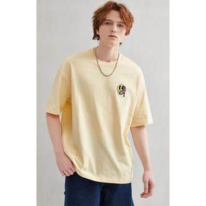 Camiseta Casual de Cuello Redondo para Hombre, Venta al Por Mayor de Fábrica, Tejido de Poliéster y Algodón, Manga Corta, Básica - Product Image 1