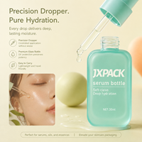 Flacon de sérum de luxe pour champagne 30ml 50ml, pot carré en verre avec compte-gouttes pour essence de beauté de niche, marque privée haut de gamme