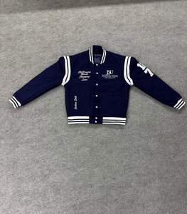 แจ็กเก็ตผ้าวูลปักลายมหาวิทยาลัยแจ็คสัน (jsu) โลโก้ที่กำหนดเอง100% - Product Image 3