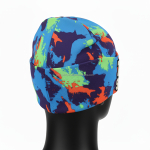 <b>Women</b> Premium Acrylic Knit Beanie 300 GSM Multi Color Street Style Warm <b>Cap</b> Custom Chenille Embroidery Logo Jacquard Beanies <b>Cap</b> - Product Image 5