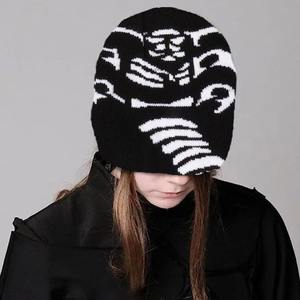 100% acrílico invierno corto tejido puño gorro alta calidad logotipo personalizado Swag gorros 3D bordado liso teñido impresión viaje - Product Image 3