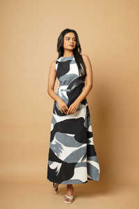 Vestido Maxi con estampado floral Vintage para mujer, Vestido largo de manga larga de otoño, vestidos de fiesta largos informales para mujer, ropa informal con estilo para mujer - Product Image 2