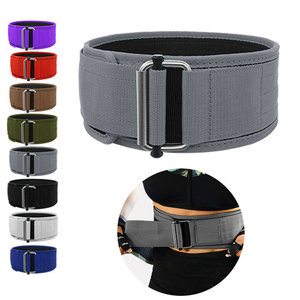 Cinturón de levantamiento de pesas con diseño de logotipo personalizado de neopreno gris genuino, venta al por mayor, equipo de seguridad para entrenamiento físico para levantamiento de pesas - Product Image 5