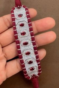 Rhaya Jewels Classic Bohemia Style Rhodium-Plated Thread Wrap <b>Bracelet</b> Unisex Gift - Product Image 5