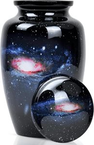 Urna de cremación de Metal de tamaño personalizado Galaxy, urna funeraria decorativa femenina y masculina para adultos, hombres y mujeres, almacenamiento de cenizas para hombres y mujeres - Product Image 4