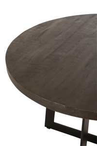 Modern <b>Wooden</b> Coffee Table Luxury Center Table Handcrafted <b>Wooden</b> <b>Top</b> and Iron Base Center Table - Product Image 2