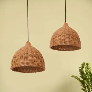 Abat-jour d'éclairage tissé en rotin nouveau design pour la décoration de la maison fait à la main du Vietnam - Product Image 1