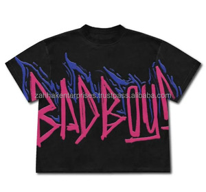 OEM venta al por mayor Unisex Boxy Fit camiseta personalizada impresa bordada 100% algodón luz característica cuello redondo ajustado para hombres patrón sólido - Product Image 6