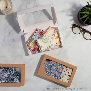 Eco Friendly Rectangle <b>White</b> Brown Window Packaging Bread Pie Donut Cake Souffle Biscuits Biodegradable Takeout <b>Box</b> - Product Image 5