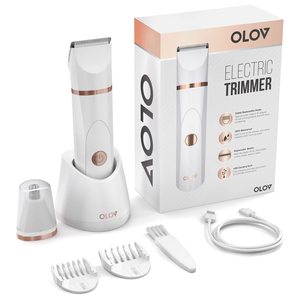 Tondeuse à cheveux électrique rechargeable sans fil pour femmes, tondeuse à nez et à maillot de bain humide/sec avec fonction étanche - Product Image 1