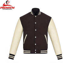 Vente en gros de vestes universitaires vierges de haute qualité Veste de baseball personnalisée pour hommes Veste universitaire pour hommes - Product Image 3