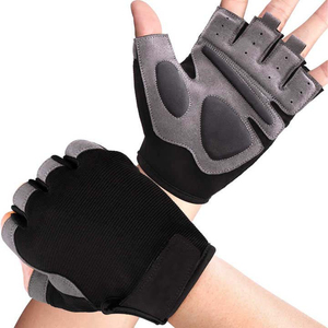 Heavy <b>Weight</b> Half Finger Gym Gloves <b>for</b> Men <b>Women</b> Padded Palms Strong Grip <b>Wrist</b> Support Breathable Fabric <b>for</b> Lifting Training - Product Image 1