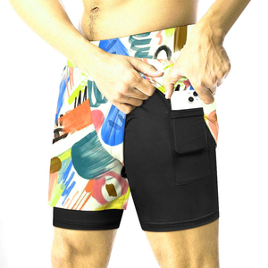 Pantalones cortos deportivos transpirables de estilo callejero para hombre, pantalones cortos deportivos de verano, diseño liso, logotipo personalizado, estilo propio, pantalones cortos deportivos transpirables - Product Image 4