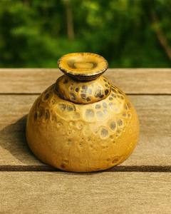 Calice en opale doublet artisanal, bol, socle en résine artistique, tasse avec effet galaxie à l'intérieur, décoration unique - Product Image 3