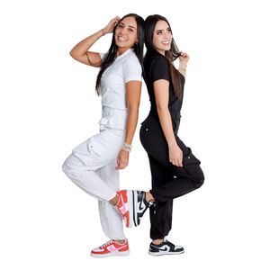 Conjunto médico para mujer, Top de manga corta con pantalones Cargo para correr, uniforme cómodo y duradero para enfermeras y médicos - Product Image 1