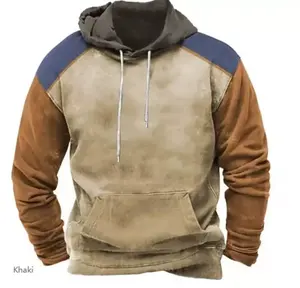 Sweat à capuche d'hiver personnalisé avec impression numérique, 100% coton molletonné, design avec poche - Rehaussez votre garde-robe décontractée - Product Image 1