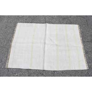 Tapis vintage 3x4,1 pieds, petit tapis turc, tapis à bordure blanche - Product Image 3