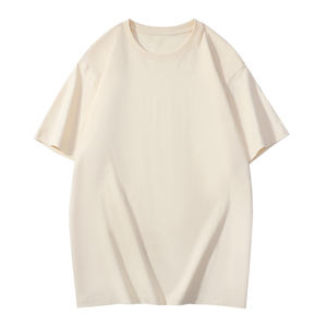 T-shirt unisexe en coton pur lourd à épaules tombantes, 200g, prix d'usine Chine Bangladesh, OEM, logo personnalisé, broderie - Product Image 3