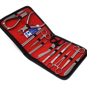 Kit d'instruments chirurgicaux, ensemble d'outils de dissection avec étui, 33 pièces, acier, réglable, durable, pour usage animal - Product Image 4