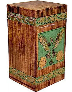 Urnas de cremación de madera hechas a mano modernas, urnas funerarias decorativas para hombre y mujer a bajo precio - Product Image 4