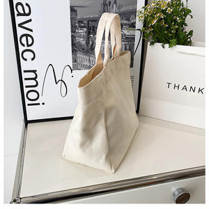 กระเป๋าโท้ทผ้าใบสำหรับงานเปิดแสดงสินค้าใหม่กระเป๋าผ้าแคนวาสพิมพ์โลโก้ธุรกิจ - Product Image 3