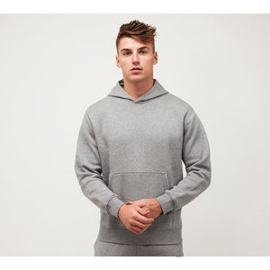 ชุดวอร์มผู้ชายแบบใหม่ น้ำหนักเบา ผลิตจากผ้าโพลีเอสเตอร์/คอตตอนถัก ระบายอากาศได้ดี เป็นมิตรต่อสิ่งแวดล้อม สามารถปรับแต่งได้ มีฮู้ดและกางเกงขายาว ไซส์พลัส - Product Image 3