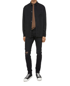 กางเกงยีนส์สกินนี่ขายาวสำหรับผู้ชายกางเกงยีนส์แฟชั่นทรงสลิมฟิตสำหรับผู้ชาย - Product Image 1