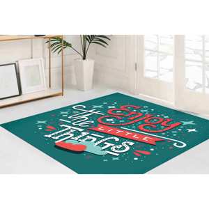 Tapis imprimé - Profitez des petites choses, tapis doux non tissé - Product Image 1