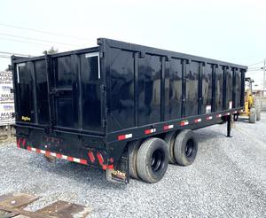 Semi-remorque benne basculante arrière, remorque à timon en acier, capacité 2001-3000 kg, taille 600 mm - Product Image 2