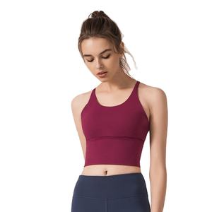 Soutien-gorge de sport élégant grande taille à col en U pour femmes, débardeur court rembourré, soutien-gorge de sport léger de qualité supérieure pour jeunes filles - Product Image 6