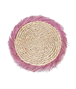 Vintage Style Supplier From Vietnam Hand Woven Natural Water Hyacinth Placemat Round Placemat for Table <b>Decor</b> - Product Image 1