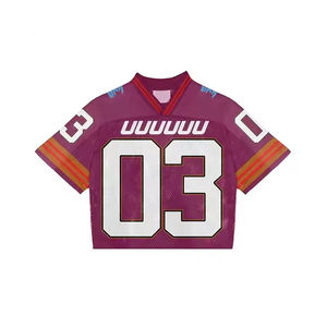 Maillots de football américain personnalisés 2025 respirants et anti-humidité, grandes tailles, uniformes à manches courtes fabriqués au Pakistan (OEM) – Vente en gros - Product Image 5