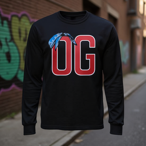 T-shirts promotionnels OG Original Gangster Bandanas up Old School à manches longues - Product Image 3