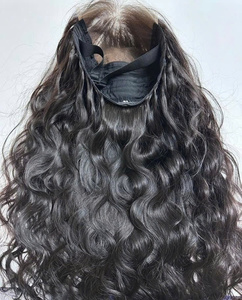 Vague droite soyeuse Super Double dessinée de haute qualité pour dentelle perruques de cheveux humains vierges vietnamiens dentelle transparente de haute qualité - Product Image 2