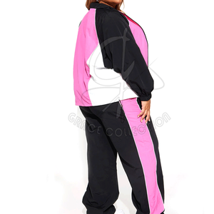 Ensemble deux pièces pour femmes en plein air à conception personnalisée coupe-vent de Pékin et vêtements tricotés vêtements de tous les jours imprimés respirants - Product Image 4