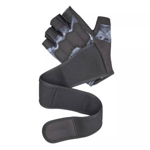 Hot Selling Half-<b>Finger</b> Leather Gloves Weightlifting Gloves Wrist <b>Support</b> Non-Slip Gym Fitness Gloves For Men And Women - Product Image 2
