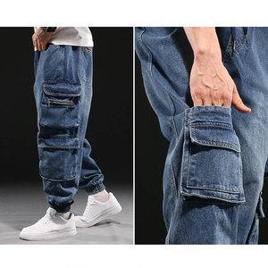 2025 Autumn Streetwear <b>Men's</b> Casual Jeans Slim Fit Stretch Denim <b>Trousers</b> <b>Men</b> Retro Embroidery Patchwork Straight Jean <b>Trousers</b> - Product Image 5