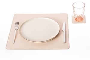 Leather <b>Table</b> <b>Mats</b> for Restaurant Dining Non Slip Waterproof Washable Heat Resistant Smell Proof Heavy Duty Comfortable OEM ODM - Product Image 2